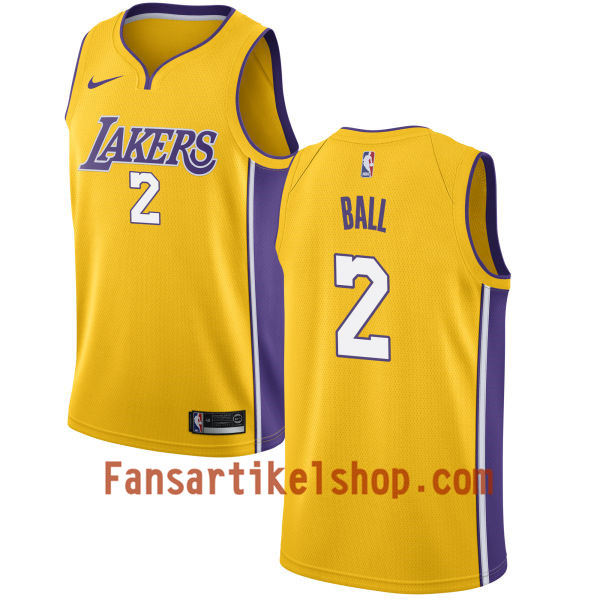 NBA Los Angeles Lakers Trikot Lonzo Ball 2 Nike 2017-18 Gold Swingman - Herren NBA Los Angeles Lakers Trikot Lonzo Ball 2 Nike 2017-18 Gold Swingman - Herren